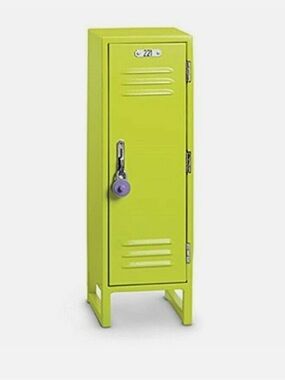 American Girl School Locker Set in Lime Green + Doodle Backpack Set
